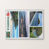 Dominica - I Liebe - Puzzle (Horizontal)