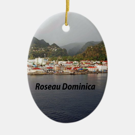 Dominica Keramik Ornament (Vorne)