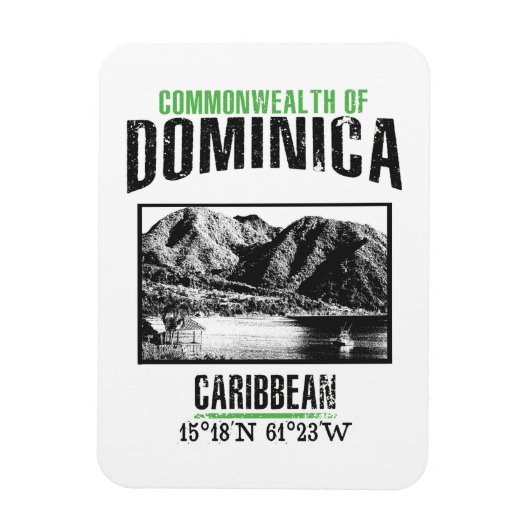 Dominica Magnet (Vertikal)