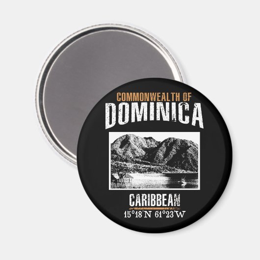 Dominica Magnet (Vorderseite/Rückseite)