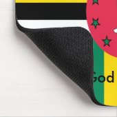 Dominica-Mausunterlage Mousepad (Ecke)