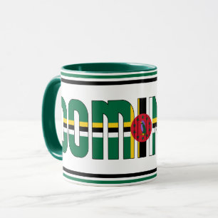 Dominica National Flag Patriotic Kaffee Tasse