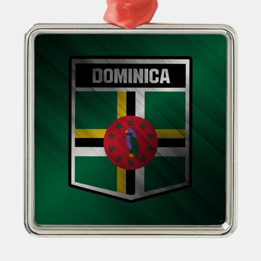 Dominica Ornament Aus Metall (Vorne)