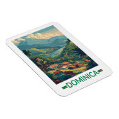 Dominica Reise Kunst Vintage Magnet (Rechte Seite)