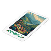Dominica Reise Kunst Vintage Magnet (Linke Seite)