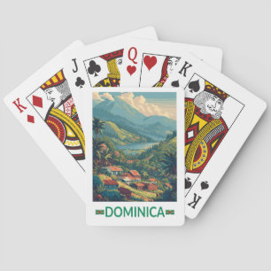 Dominica Reise Kunst Vintage Spielkarten