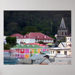 Dominica Roseau Poster