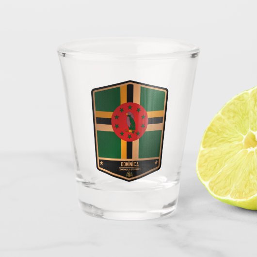 Dominica Schnapsglas (Vorderseite)