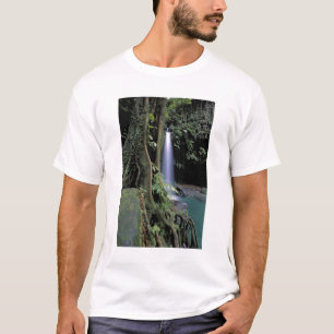 Dominica, Smaragdpool, Wasserfall. T-Shirt