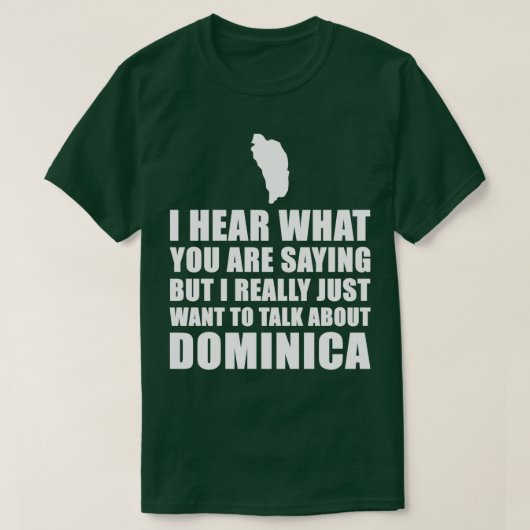 Dominica Travel Gift Idee T-Shirt (Design vorne)