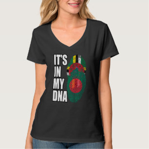 Dominica- und bangladeschische DNA-Flagge-Erbe-Mis T-Shirt