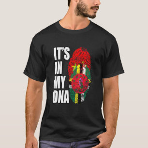 Dominica und Chinesisches DNA-Flag Heritage T-Shirt