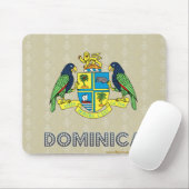 Dominica-Wappen Mousepad (Mit Mouse)