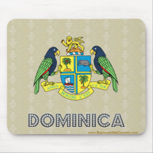 Dominica-Wappen Mousepad