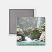 Dominica-Wasserfallmagnet Magnet (Vorderseite/Rückseite)