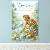 Dominica Where the Rivers Sing and the Mountains Leinwanddruck (Insitu (Holzboden))