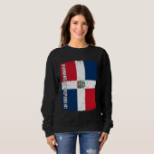 Dominican Flag Dominican Republic Sweatshirt (Vorne ganz)