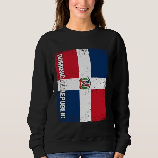 Dominican Flag Dominican Republic Sweatshirt (Vorderseite)