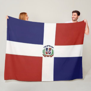 DOMINICAN FLAG FLEECEDECKE