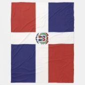 DOMINICAN FLAG FLEECEDECKE (Vorderseite)