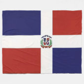 DOMINICAN FLAG FLEECEDECKE (Vorderseite (Horizontal))