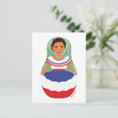 Dominican Matryoshka Postcard Postkarte (Stehend Vorderseite)