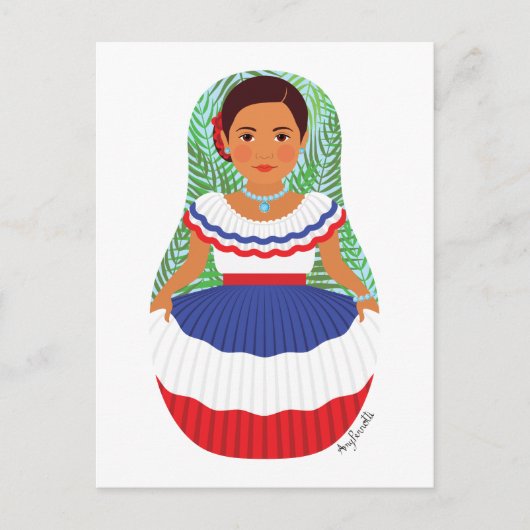 Dominican Matryoshka Postcard Postkarte (Vorderseite)