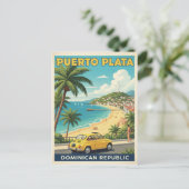 Dominican Republic: 1960s Travel Postkarte (Stehend Vorderseite)