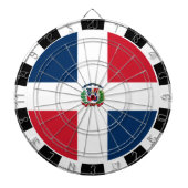 Dominican Republic Dartboard & Flag / game board Dartscheibe (vorne)