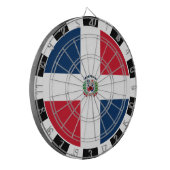 Dominican Republic Dartboard & Flag / game board Dartscheibe (Vorderseite Links)