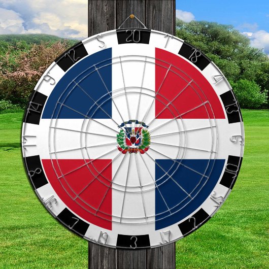 Dominican Republic Dartboard & Flag / game board Dartscheibe