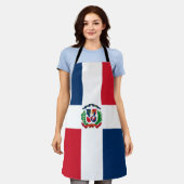 Dominican Republic flag All-Over Print Apron Schürze (Getragen)