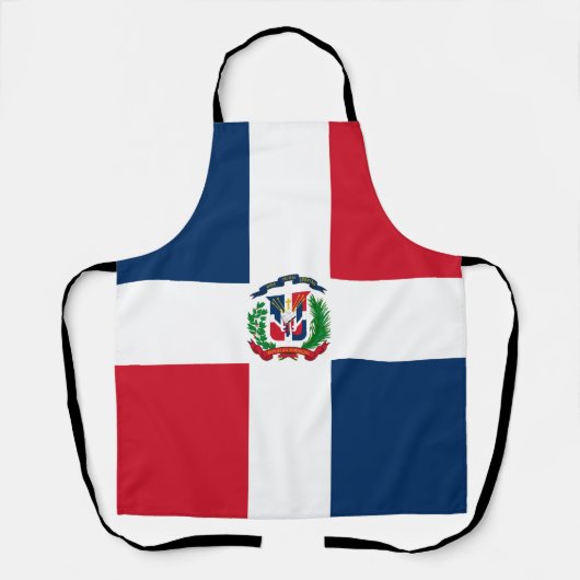 Dominican Republic flag All-Over Print Apron Schürze (Vorderseite)