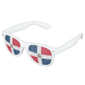 Dominican Republic Flag Bandera Party Sunglasses Partybrille (Schrägansicht)