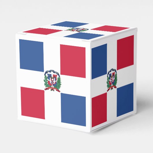 Dominican Republic Flag Emblem Geschenkschachtel (Vorderseite)
