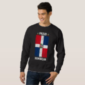 Dominican Republic Flag For Men & Proud Dominican  Sweatshirt (Vorne ganz)