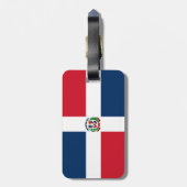 Dominican Republic flag Gepäckanhänger (Rückseite vertikal)