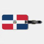 Dominican Republic flag Gepäckanhänger (Rückseite horizontal)