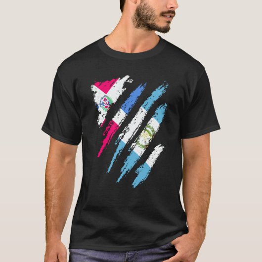 Dominican Republic Flag Guatemala Grown Country St T-Shirt (Vorderseite)