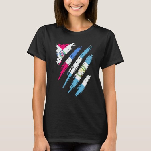 Dominican Republic Flag Guatemala Grown Country St T-Shirt (Vorderseite)