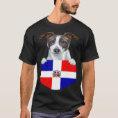 Dominican Republic Flag Italian Greyhound Dog In P T-Shirt (Vorderseite)