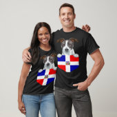 Dominican Republic Flag Italian Greyhound Dog In P T-Shirt (Unisex)
