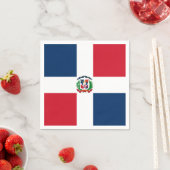 Dominican Republic flag Paper Napkin Serviette (Beispiel)