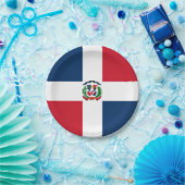 Dominican Republic flag Paper Plate Pappteller (Party)