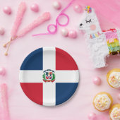 Dominican Republic flag Paper Plate Pappteller (Party)