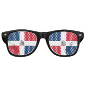 Dominican Republic flag party Sunglasses Partybrille (Vorderseite)