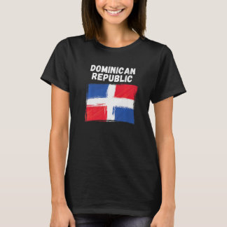 Dominican Republic Flag Souvenir Hiking Holiday 20 T-Shirt