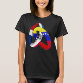 Dominican Republic Flag Venezuela Ring Marriage We T-Shirt (Vorderseite)