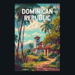 Dominican Republic Illustration Travel Art Vintage Poster<br><div class="desc">Dominican Republic in a vector art style. From relaxing in Punta Cana to exploring the historic streets of Santo Domingo or adventuring in the mountains of Jarabacoa,  this destination offers the perfect mix of relaxation and exploration.</div>