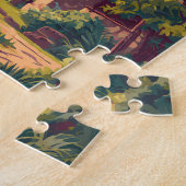 Dominican Republic Illustration Travel Art Vintage Puzzle (Seite)